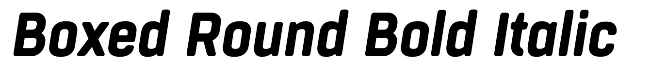 Boxed Round Bold Italic